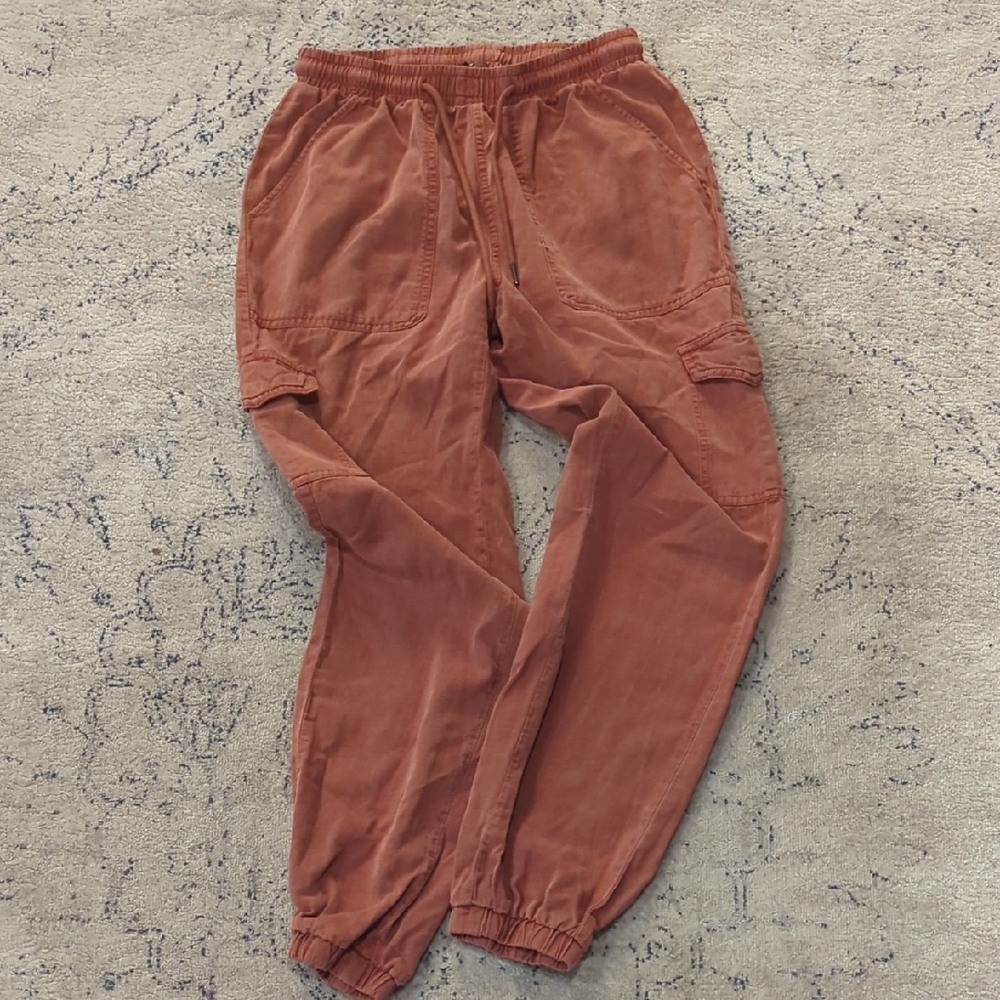 Rust Cargo Jogger Pants